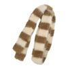 Fashion Striped Scarf for Winter Autumn Knitted Thin Neck Scarf for Women Outfit All Matching Casual Formal Long Scarf