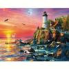 5D DIY Diamond Painting Embroidery Lighthouse Rhinestone Kit Landscape Full Round Handicraft Decor For Home 30x40cm/12x16inch