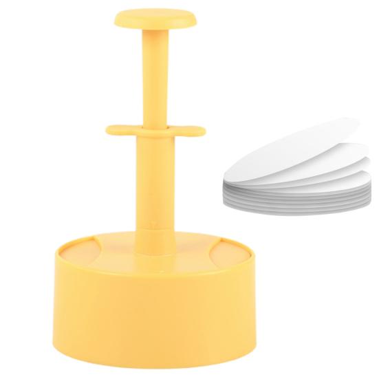 Круглый пресс для мяса для гамбургеров с силиконовой бумагой, простой в использовании ручной кухонный инструмент для идеальной формы