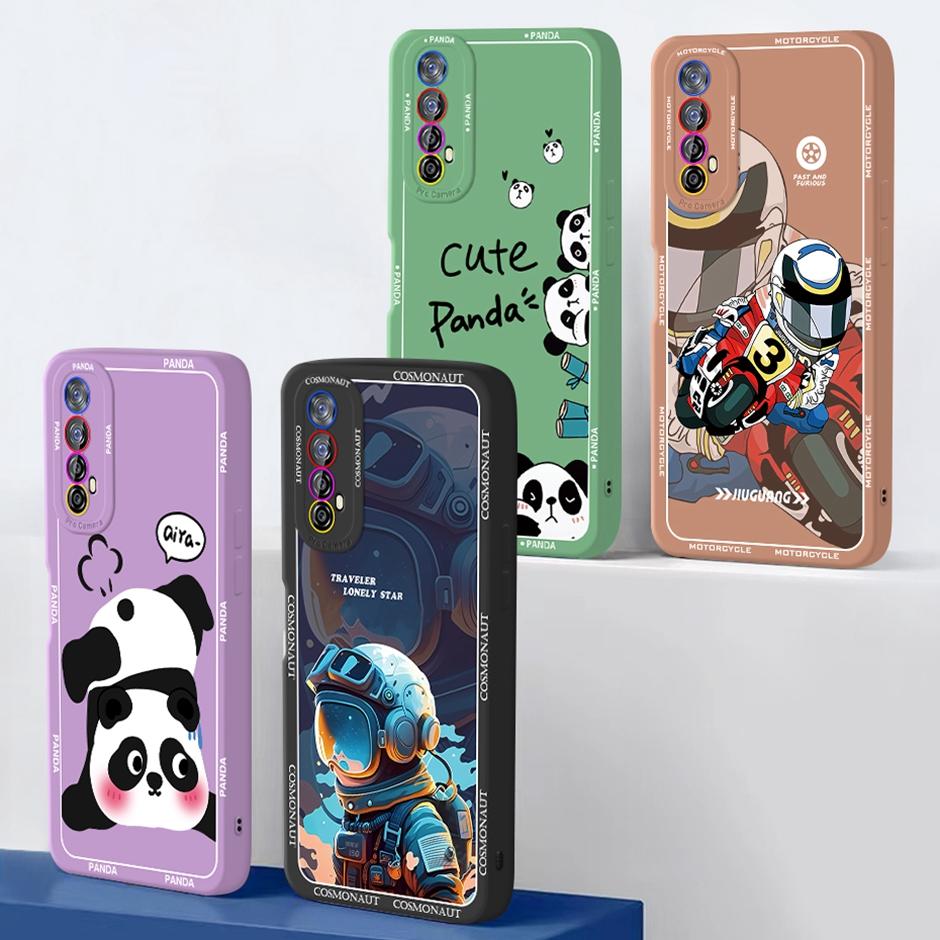 For Realme 7 Case Soft Silicone Cute Cartoon Phone Cover Shell for OPPO Realme Narzo 20 Pro 30 Narzo30 4G Cases New Design Funda