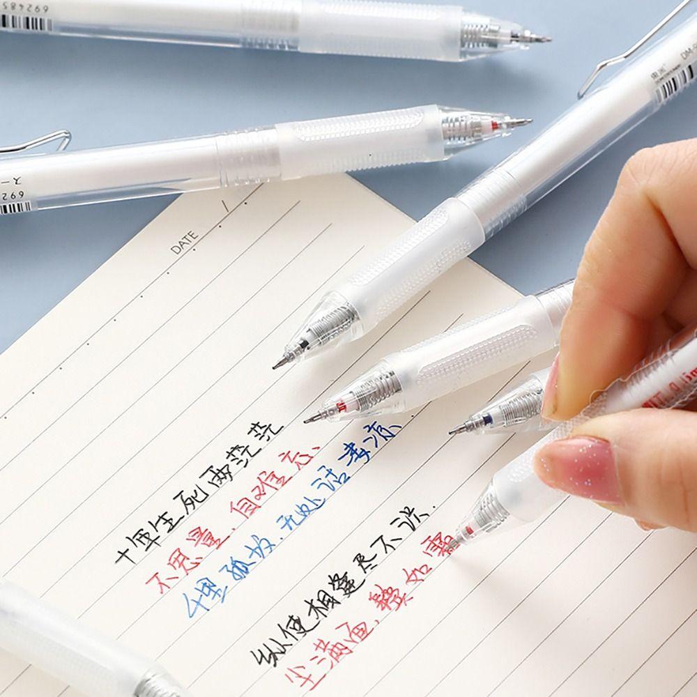 Quick Dry Neutral Pen Black/Red/Blue Ink Ballpoint Pen Transparent Writing Tools  Student