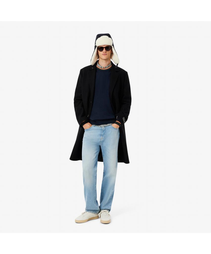 Мужской хлопковый джемпер LACOSTE с контрастной отделкой, круглый вырез Ah5158-55N 6P4
