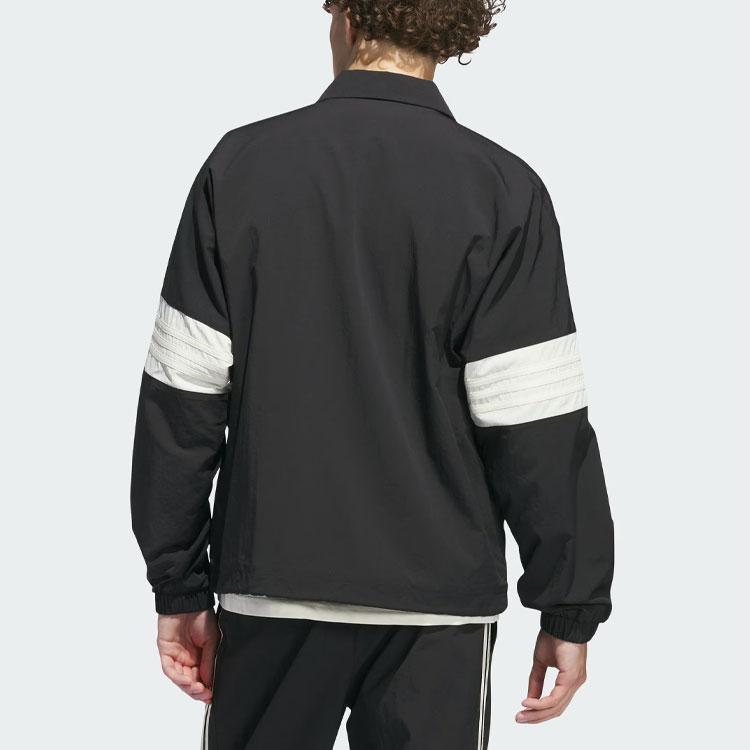 adidas Originals однобортная спортивная куртка с длинными рукавами в стиле колор-блок, верхняя одежда унисекс, черная IM9646