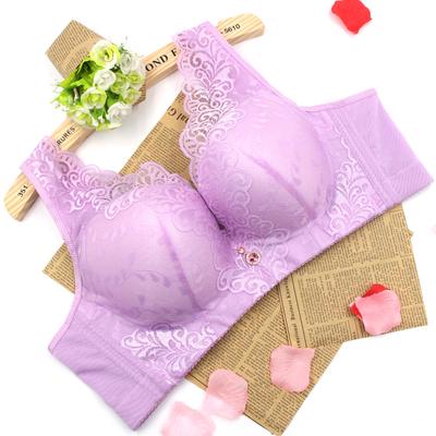 Большой размер женщин бюстгальтер пуш-ап сексуальный кружевной бюстгальтер с вышивкой женское нижнее белье