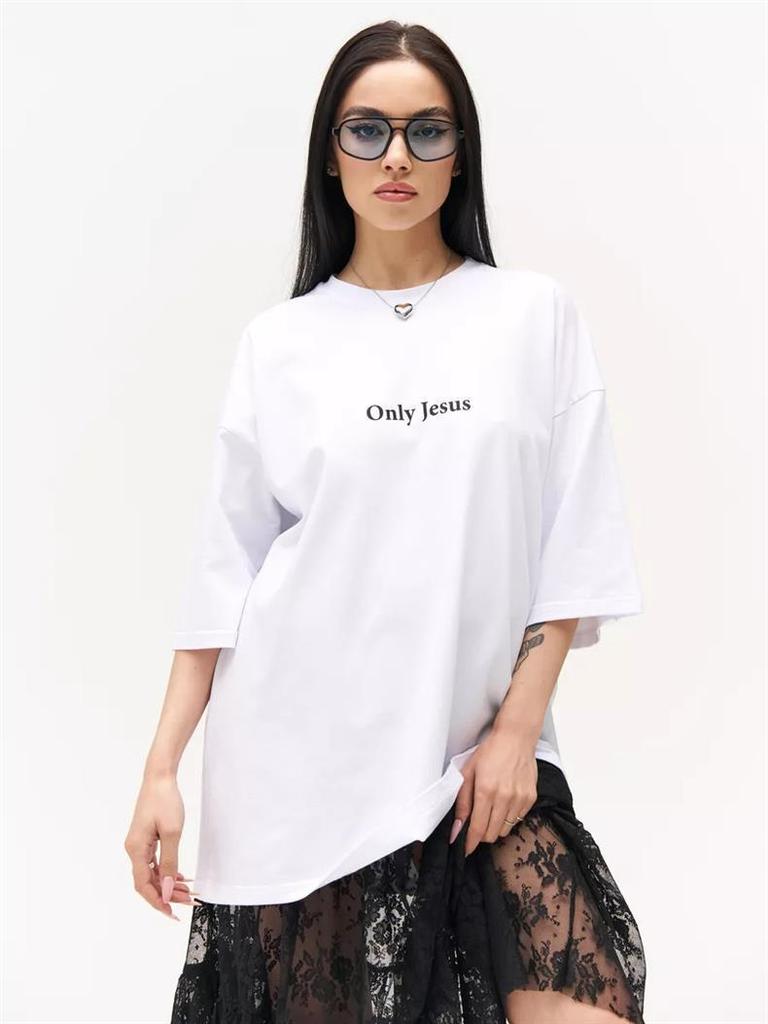 Универсальная футболка оверсайз из 100% хлопка с простым принтом, с коротким рукавом, из плотной ткани, повседневный летний топ