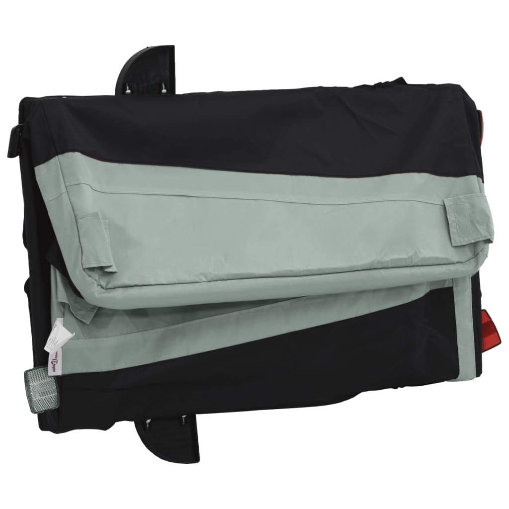 vidaXL Bicycle Trailer Black and Gray 45 kg Iron