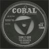 7-дюймовая пластинка CRICKETS - Think It Over 45Q72329 Coral 1958 UK Рок Б/У