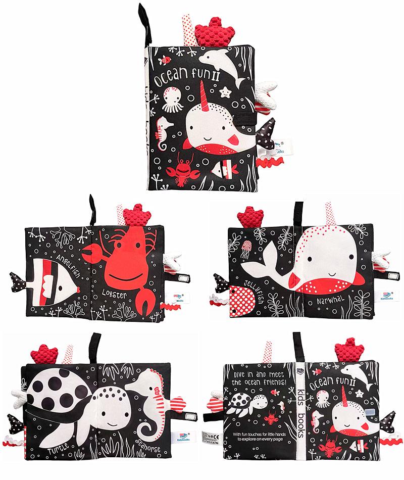 3D Animal Tail Cloth Book for Babies - Tear-Resistant and Quiet