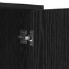 Sideboard in Black Oak Look 70 x 30 x 80 cm Engineered Wood