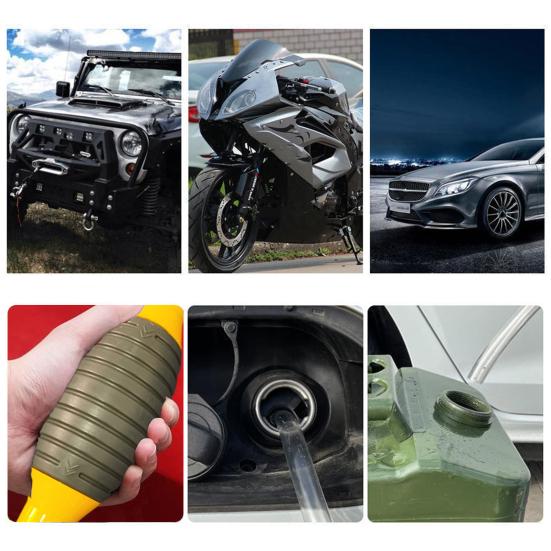 Портативный ручной насос для перекачки топлива с гибким шлангом, простой в использовании, многоразовый, универсальный сифонный насос, насос для перекачки жидкости