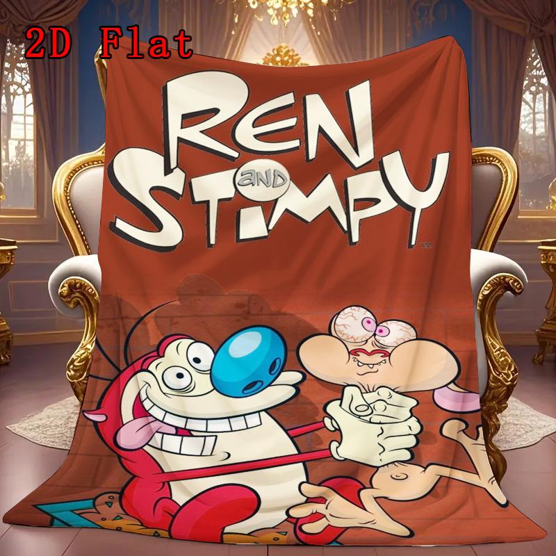 Big-Nosed Charming Cartoon Character 2D Flat Pattern Flannel Blanket High quality All Seasons Warmth and Comfort Perfect for Christmas Gifts.