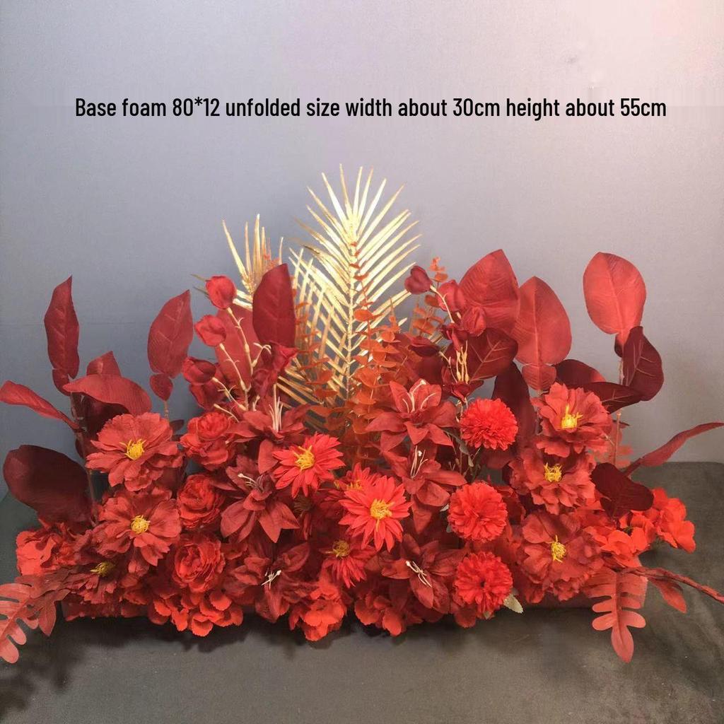 Большой набор для украшения свадебной дорожки и Т-сцены из шелковых цветов