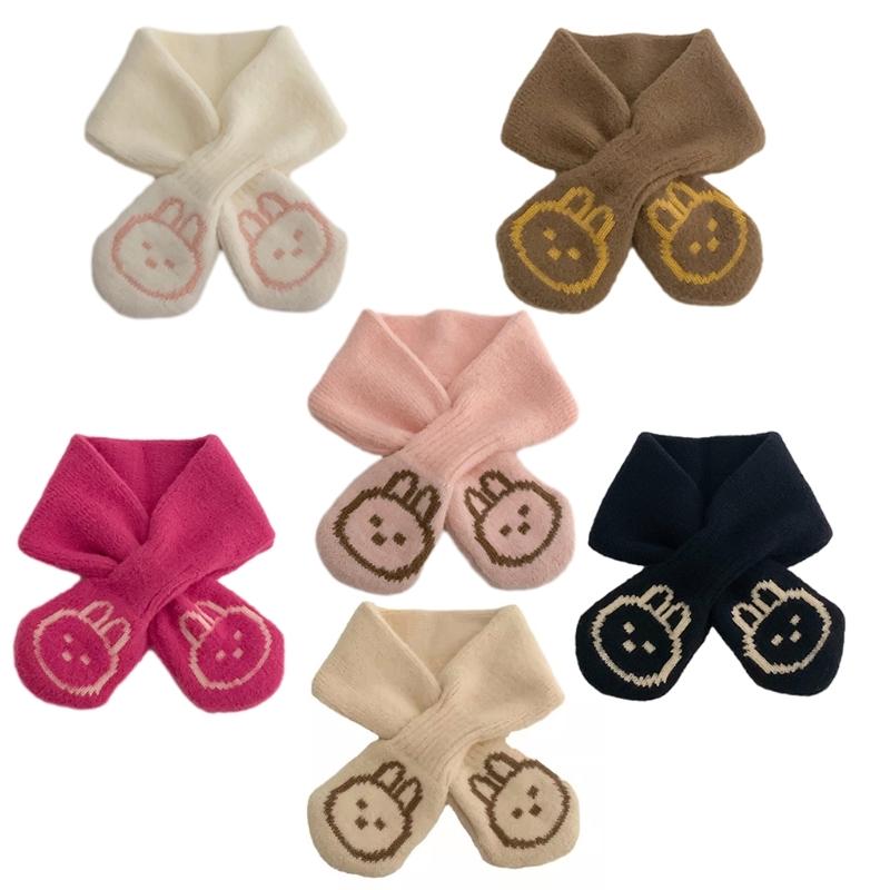 Однотонный детский шарф Детский утеплитель шеи Осень Зима Защита шеи Ветрозащитный платок для мальчиков и девочек от 6 месяцев до 4 лет