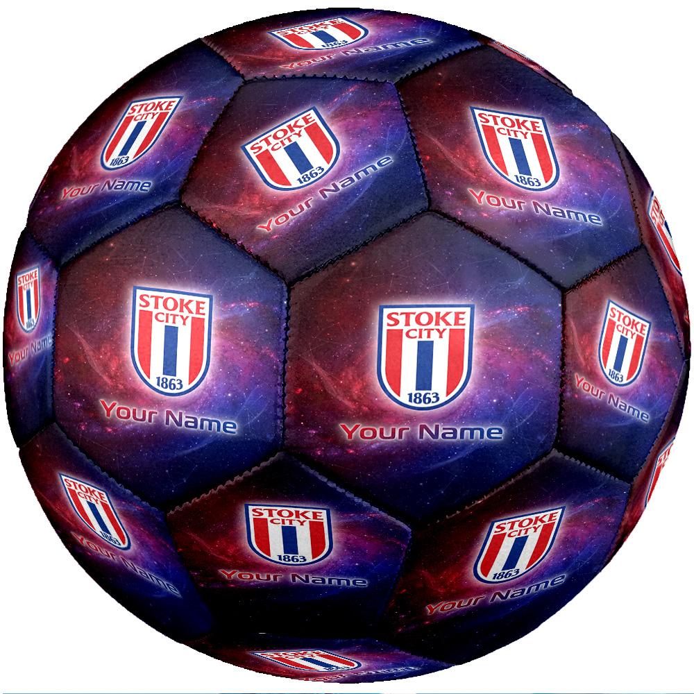 Stoke City FC Fashion Size 5 Football Wearproof Non‑Slip Soccer Ball For Sports Training Entertainment Use