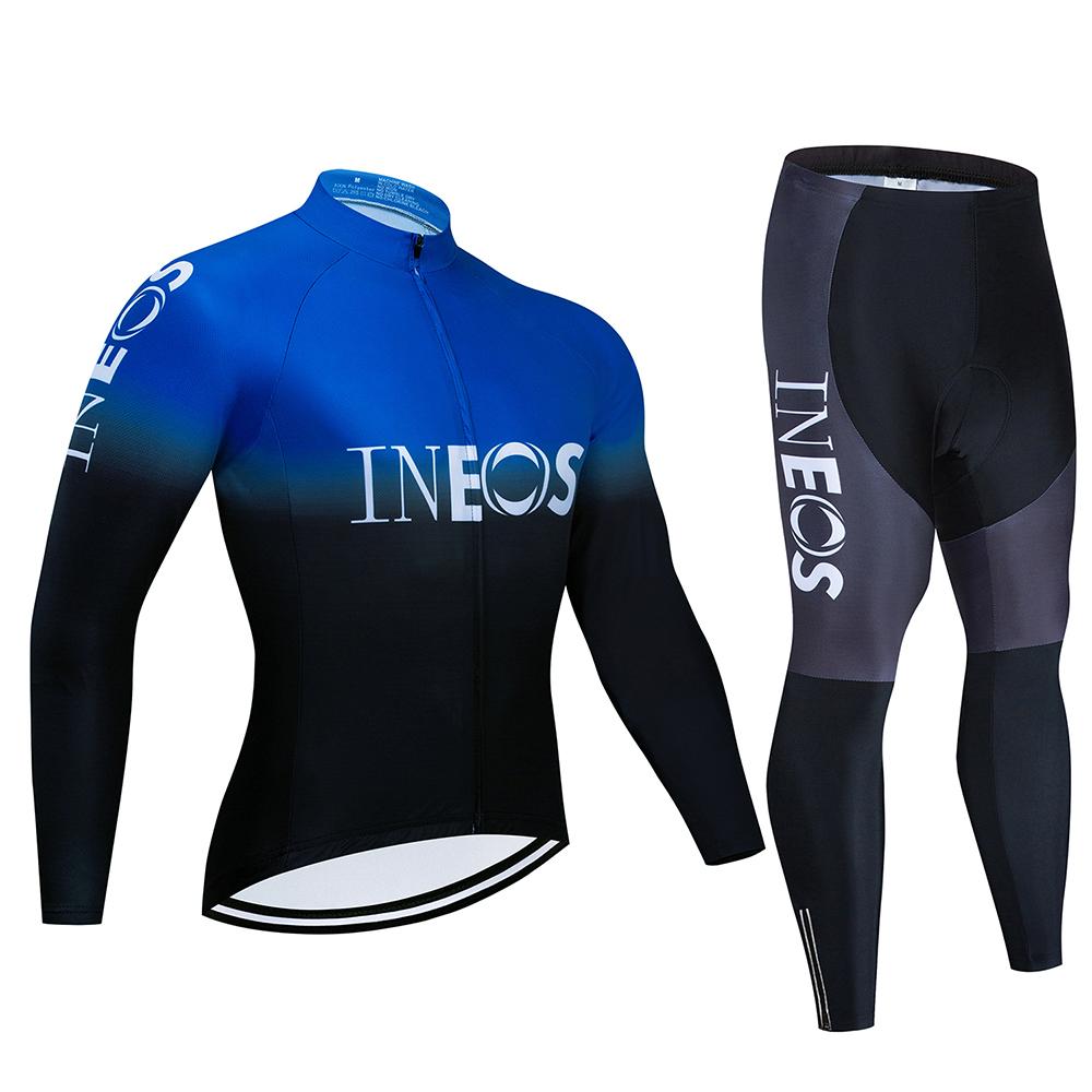 2026 Pro Cycling Jersey Autumn Riding Long Sleeves Men INEOS Cycling Bib Set Bicycle Clothing Spring MBT Breathable Bike Clothes