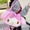 Плюшевый рюкзак My Melody Girls с большой вместимостью для школы и повседневного использования