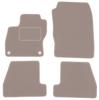 Бежевые велюровые коврики для: Ford Focus MK3 хэтчбек, седан, универсал (2010-2018)