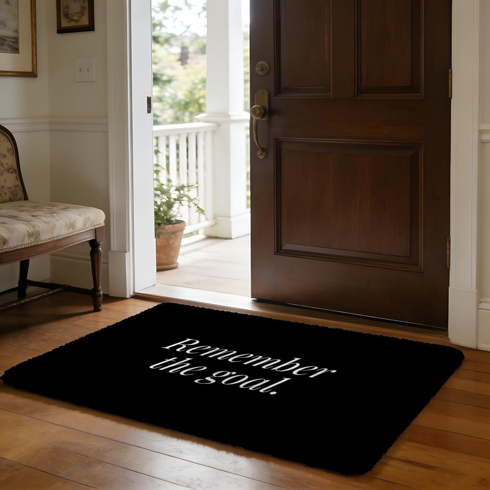 Floor Mat Soft Flannel Rug Non-Slip Absorbent Mat for Bathroom Bedroom Home Decor Gym Anime