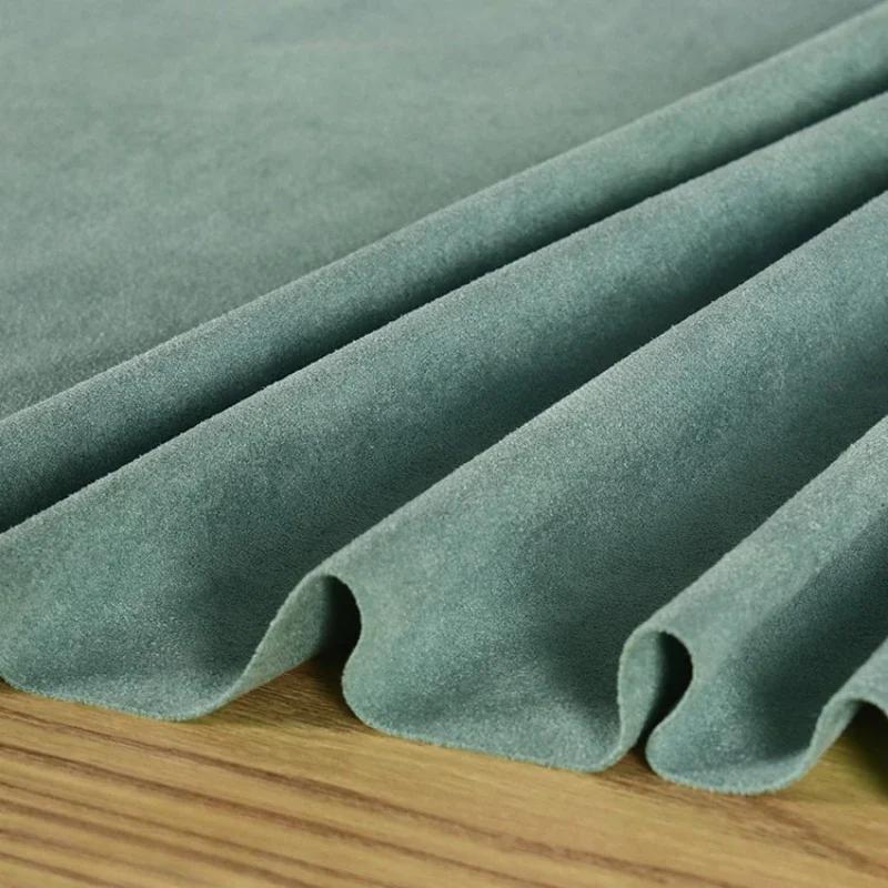 100x150cm Suede Fabric Stretch Double Microfiber for Costume Dresses Skirt Sewing Stretch Frosted Cloth Plain Material