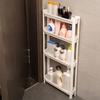 Behind The Door Storage Cabinet Bathroom and Kitchen Storage Rack Multi-layer Narrow Cabinet Space Saving Trolley Storage Rack