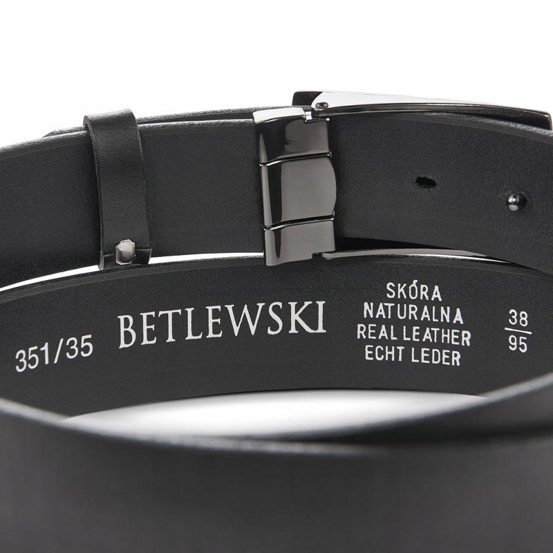 LIC35-0-P1 BLACK100 SALVADOR leather belt +CERTIFICATE