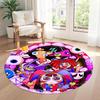 Pomni Round Floor Rug Design for Living Rooms Dormitory Dining Room Hallway Anti-slip Round Rug Office home decor Gift for Festivals