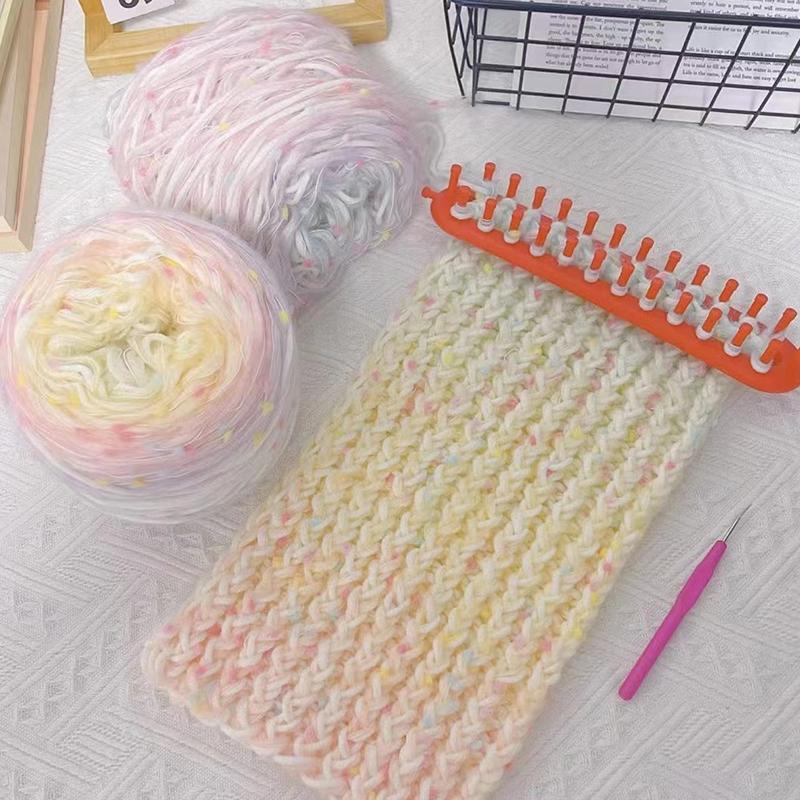 One Ball Rainbow Candy Wool Hand Knitting Mohair New Icelandic Wool Gradient Colour Thick Wool Yarn Scarf Diy Hand Mixed Yarn