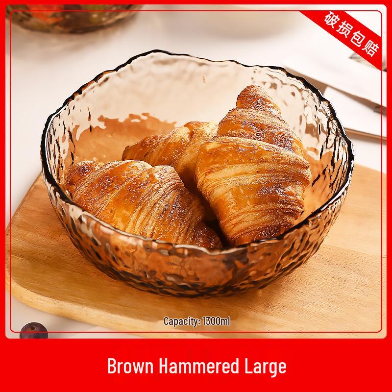 2024 Роскошная стеклянная фруктовница для журнального столика в гостиной - Идеально подходит для закусок и сухофруктов