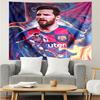 Football star Messi Tapestry for Bedroom Aesthetic Classroom Tapestries Wall Hanging for Living Room Dorm Office,Ideal Creative Gift