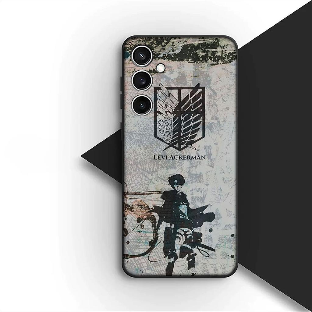 Чехол-обои Attack on titan levi для Samsung Galaxy S22 S21 S20 FE Ultra Plus A07 A15 A16 A17 A25 A37 A57 + Чехол для телефона