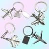 3D Fighter Jet Metal Keychain – Custom Aviation Gift and Airplane Pendant