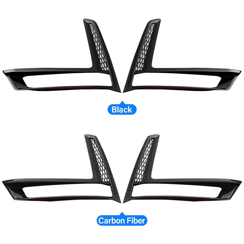 ABS углеродное волокно автомобиль передняя противотуманная фара рамка крышка чехол отделка наклейки аксессуары для Honda CR-V 2023 2024 2025 CRV 6th Gen Hybrid