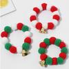 Pet Ball Necklace Dog Collar with Bell Decorations Colored Soft Collar for Small Medium