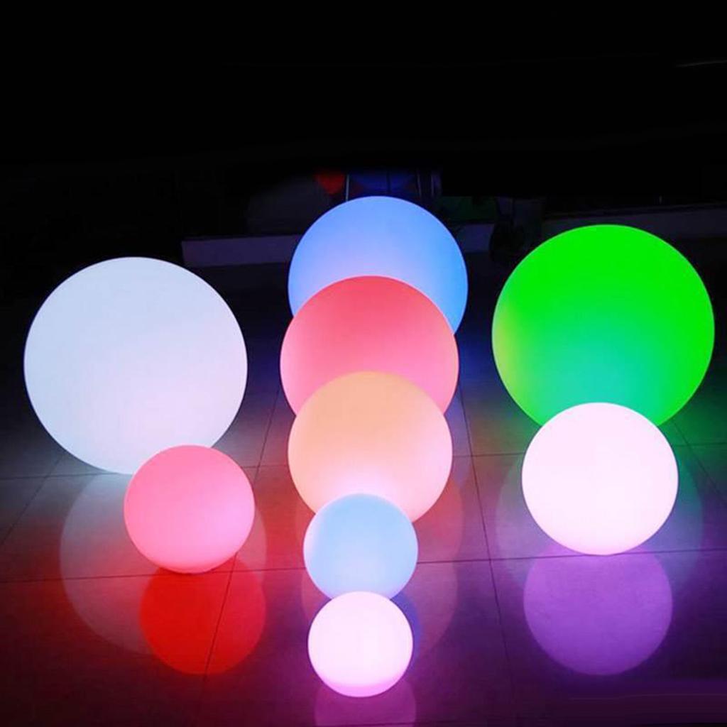 Светодиодные водонепроницаемые шары с RGB-подсветкой, перезаряжаемые, с дистанционным управлением, декоративные, для помещений и улицы