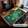 Koi Fish Theme Custom Mouse Pad Personalized With Name Text Customized Desk Mat For Office Home Decor