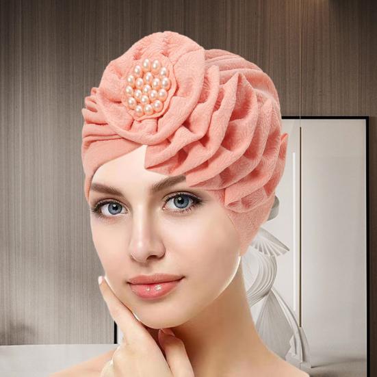 Women Hat Solid Color Fashionable Women Turban Hat Comfortable Decorative Head Wrap for Ladies Girls