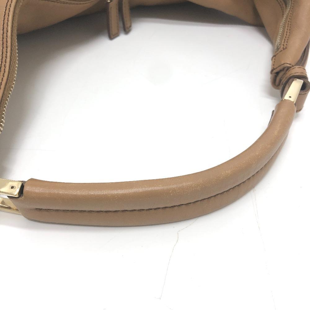 GUCCI 001-4288 logo One-shoulder bag Shoulder Bag Leather Brown