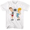 Beavis And Butthead Beavis And Butthead Dancing White Unisex T-shirt
