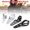 Motorcycle Headlight Mount Bracket Fork Ear Chopper Headlamp Holder Clamp Adjustable Motor 27-36mm 38-48mm Universal