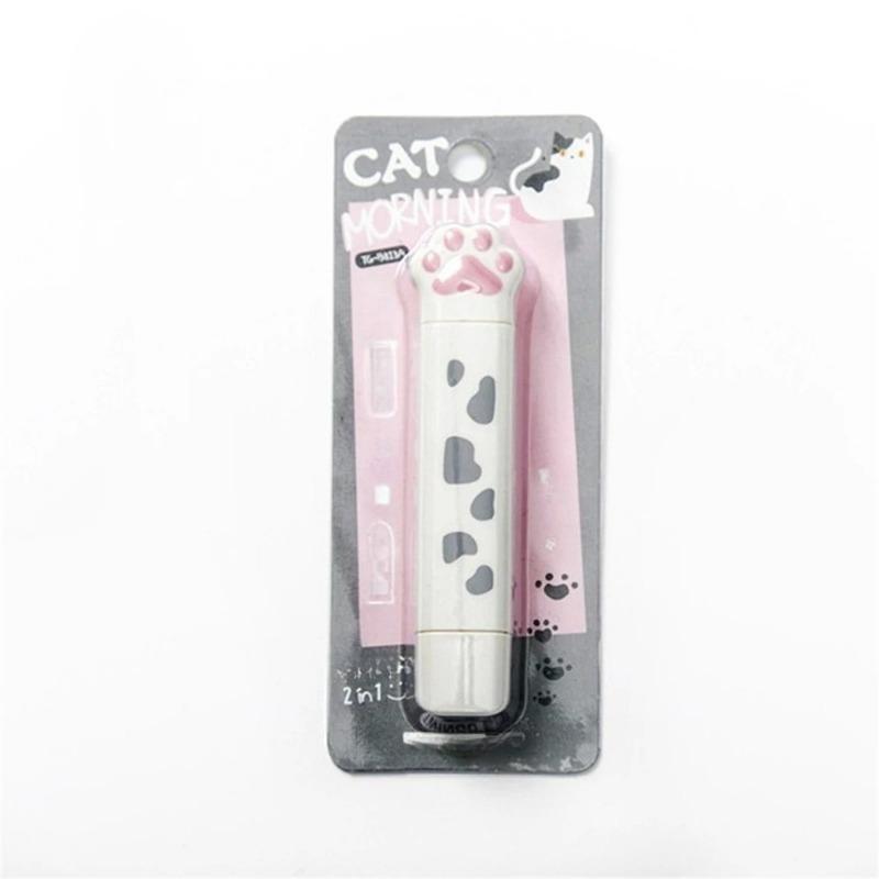 1pcs Cute Cat Paw Roller Glue Correction Tape Stationery Corrector Student Altered Tapes Kawaii School Office Supplies