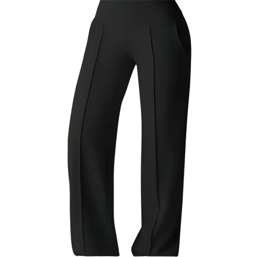 With Pockets Quick-Dry Joggers Loose High-Waist Leggings Leisure Straight Wide-Leg Pants  Fitness
