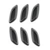 6X 3D Shark Gill Car Side Fake Vent Sticker Carbon Fiber Look Decoration Sticker