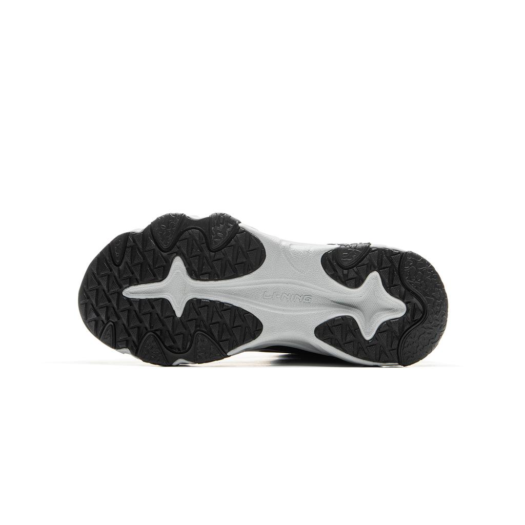 Li Ning Kids Fashion Non-Slip Shock Absorbing Warm High-Top Casual Shoes Kids Sneaker Black Gravel-Gray YKCU186-33