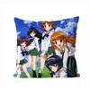 GGIRLS Und PANZER Наволочка Для Автомобиля Дивана Декоративная Домашняя Двусторонняя Печать Плюшевая Квадратная Декоративная Подушка Чехол