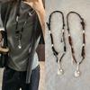 Silver Spoon Woven Rope Necklace Women'S Niche Design Sense Fashion Versatile Neck Chain Sweater Chain