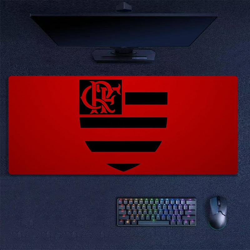 Flamengo Print Cushion Non-slip Laptop Tablet Big Mousepad XXL Mat Mini PC Playmat With Lock edge