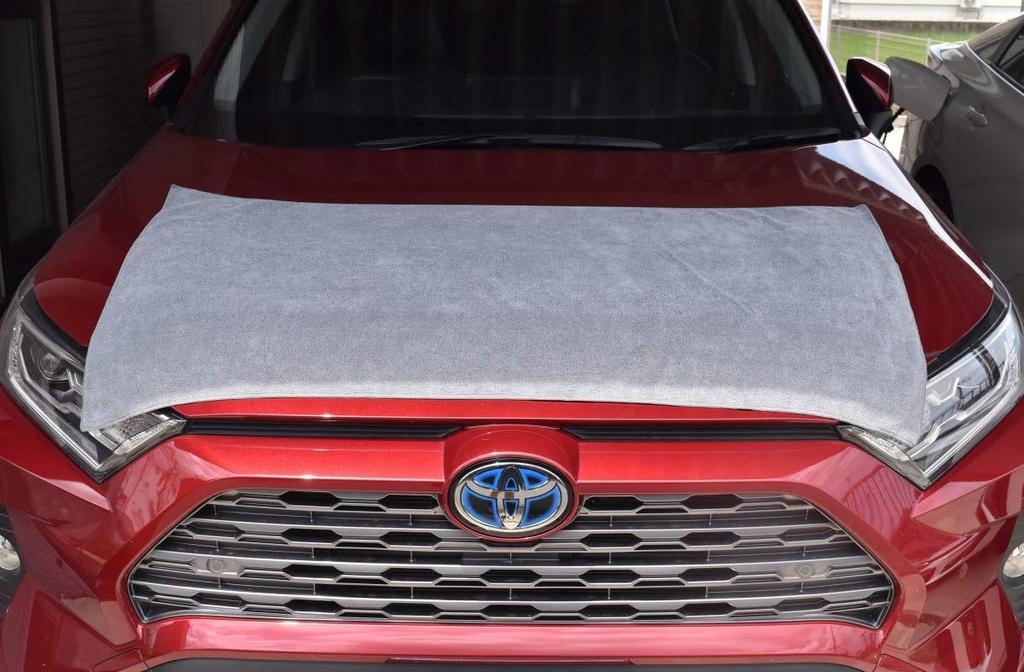 TARO WORKS Microfiber Car Wash Super Pack of Gray Towels, Absorbent, Quick-Drying, 60x120cm, 2, Large, Scratch-Resistant,