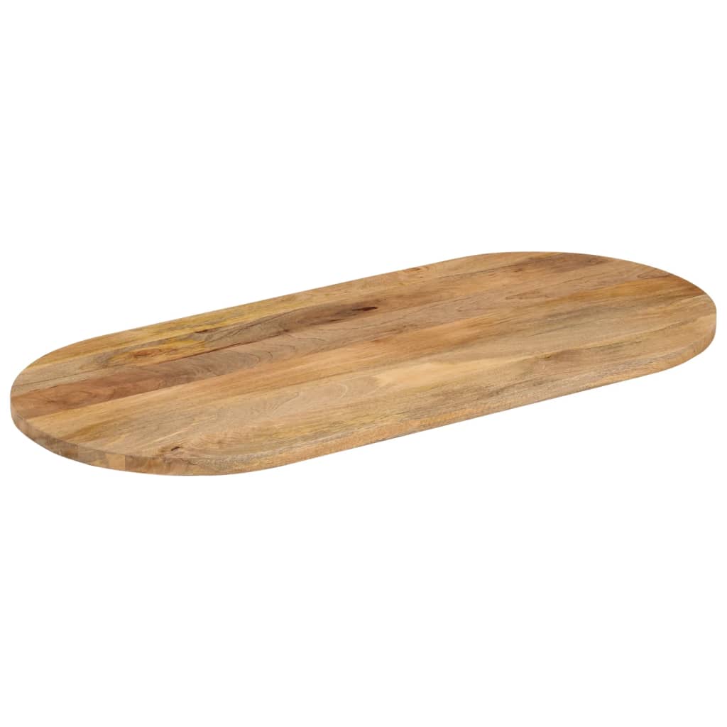 Vidaxl Blat Stołu, 100X40X2,5 Cm, Owalny, Lite Drewno Mango