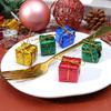 12/36pc Shiny Mini Box Christmas Ornaments Wrapped Present Small Gift Boxes Xmas Tree Hanging Pendant New Year Party Decoration