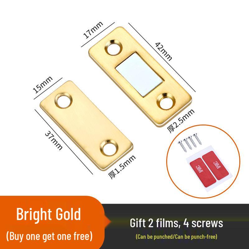 L-образный магнитный дверной стопор: Невидимый, не требующий сверления, тонкий лист для раздвижных дверей, ящиков и шкафов.